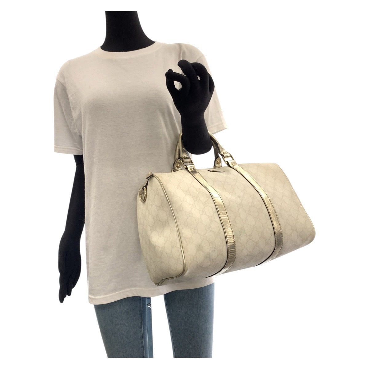 GUCCI Handbag 193603 GG Supreme Canvas white