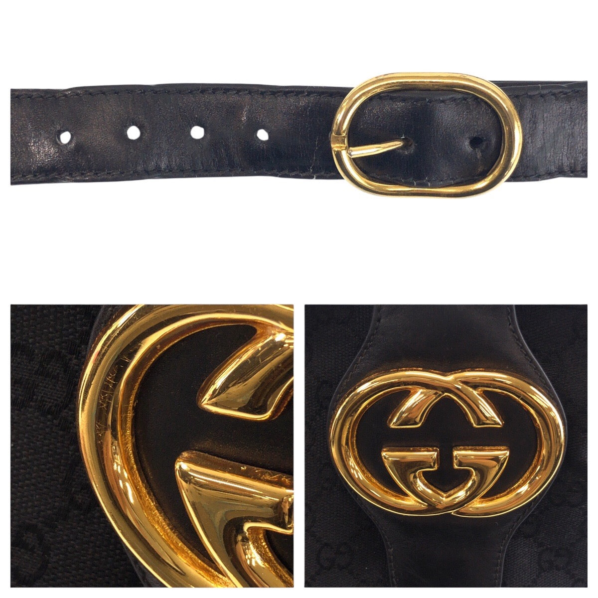 GUCCI Shoulder Bag GG canvas multicolor Old Gucci Shelly Line Interlocking