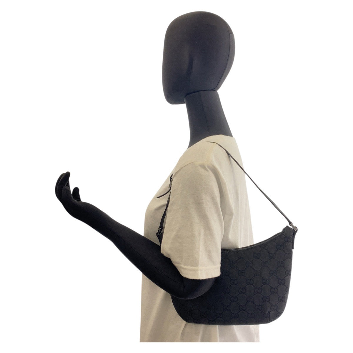GUCCI Shoulder Bag 32160 GG canvas black