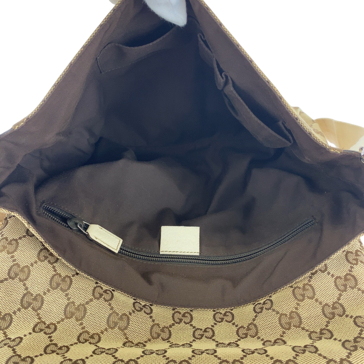 GUCCI Shoulder Bag 146236 GG canvas beige