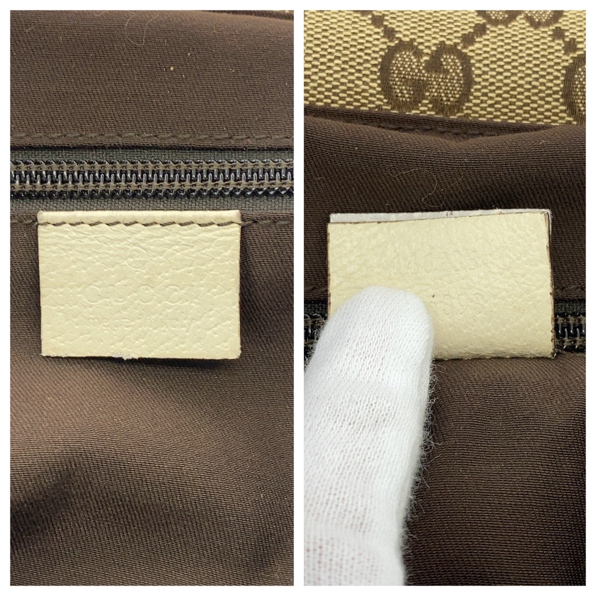 GUCCI Shoulder Bag 146236 GG canvas beige
