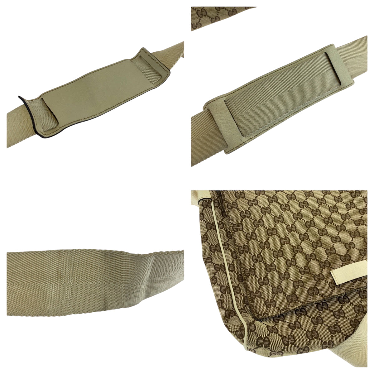 GUCCI Shoulder Bag 146236 GG canvas beige
