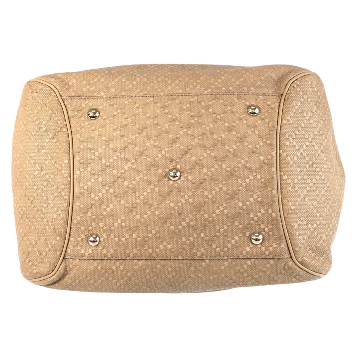 GUCCI Shoulder Bag 282312 canvas beige Bamboo Diamante