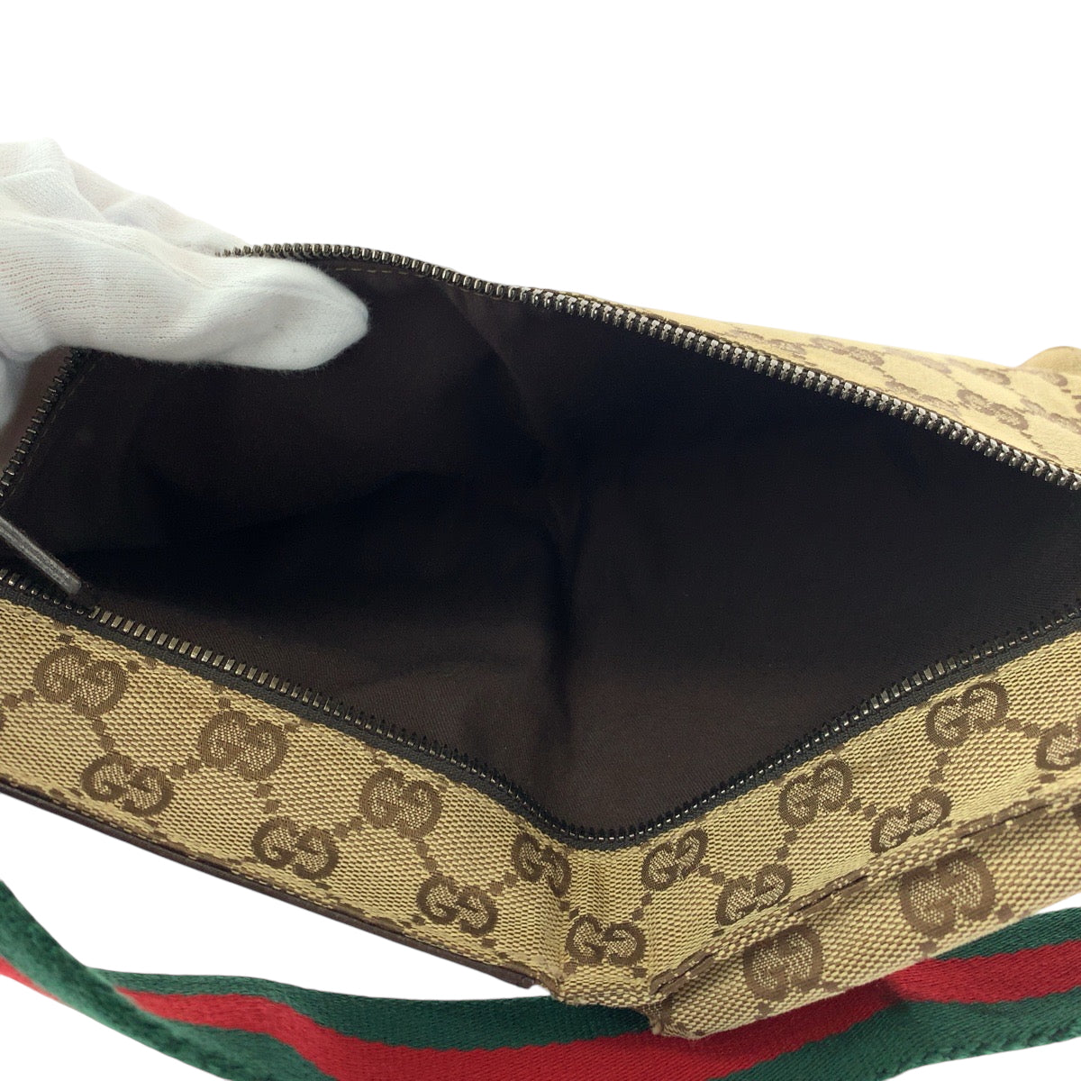 GUCCI Waist bag 28566 GG canvas beige Sherry line