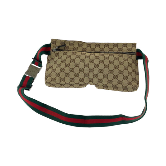 GUCCI Waist bag 28566 GG canvas beige Sherry line