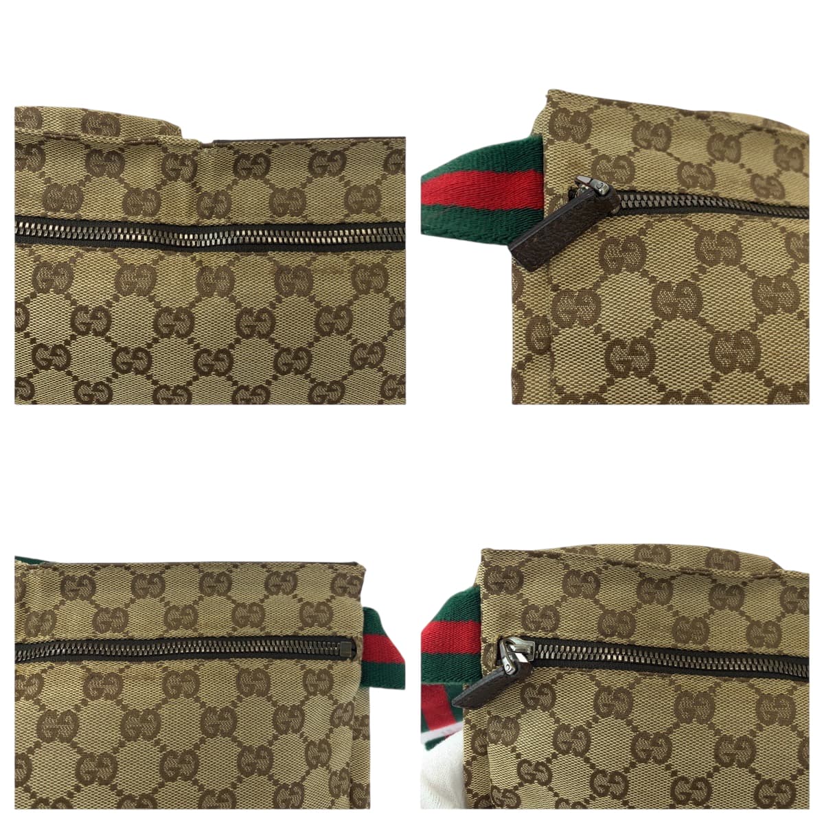 GUCCI Waist bag 28566 GG canvas beige Sherry line