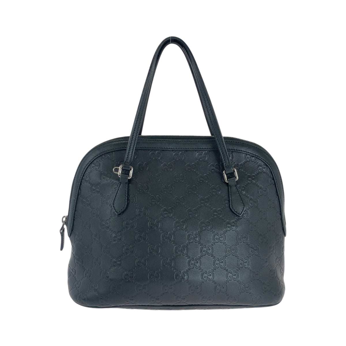 GUCCI Shoulder Bag 420023 leather black Guccisima