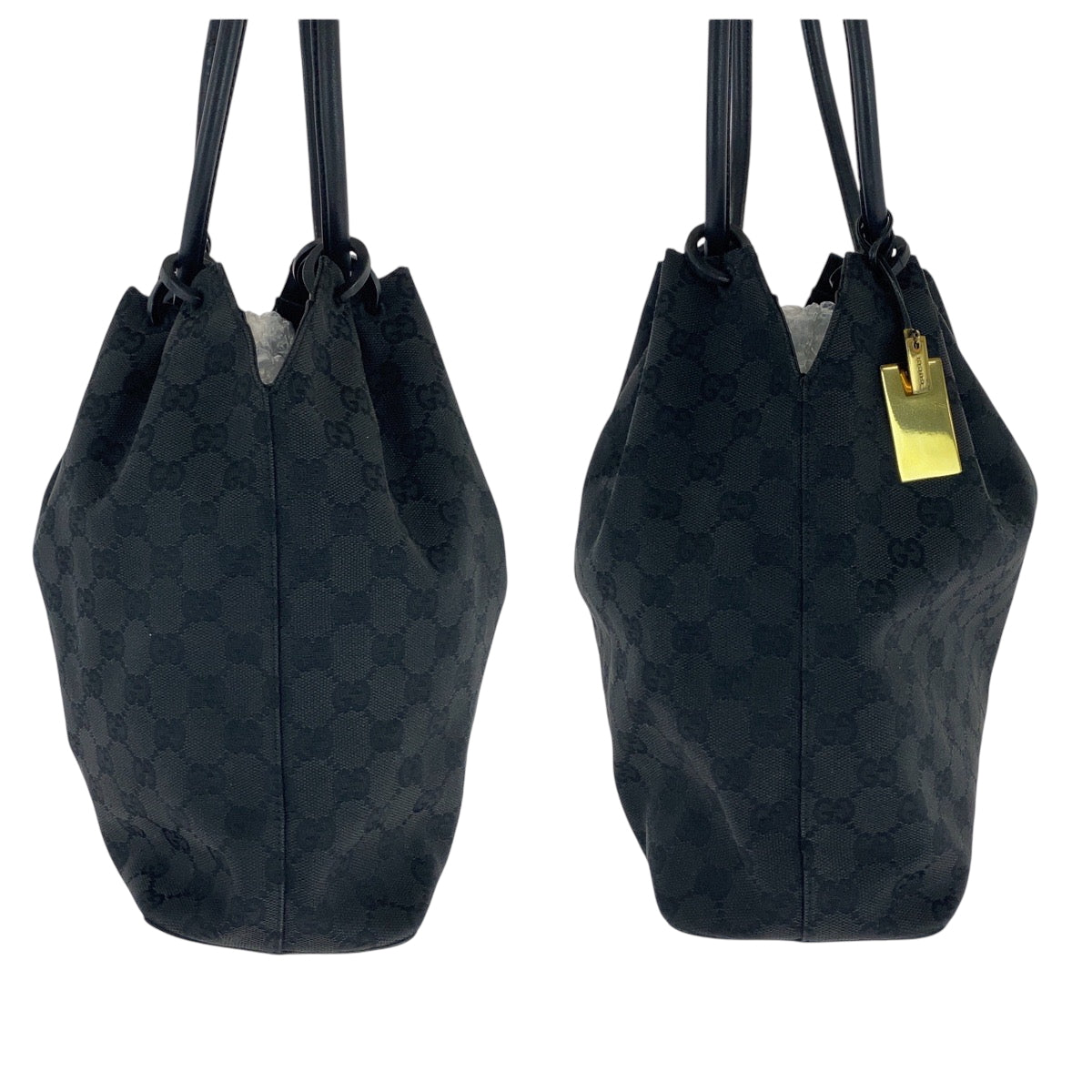 GUCCI Shoulder Bag 90644 GG canvas black
