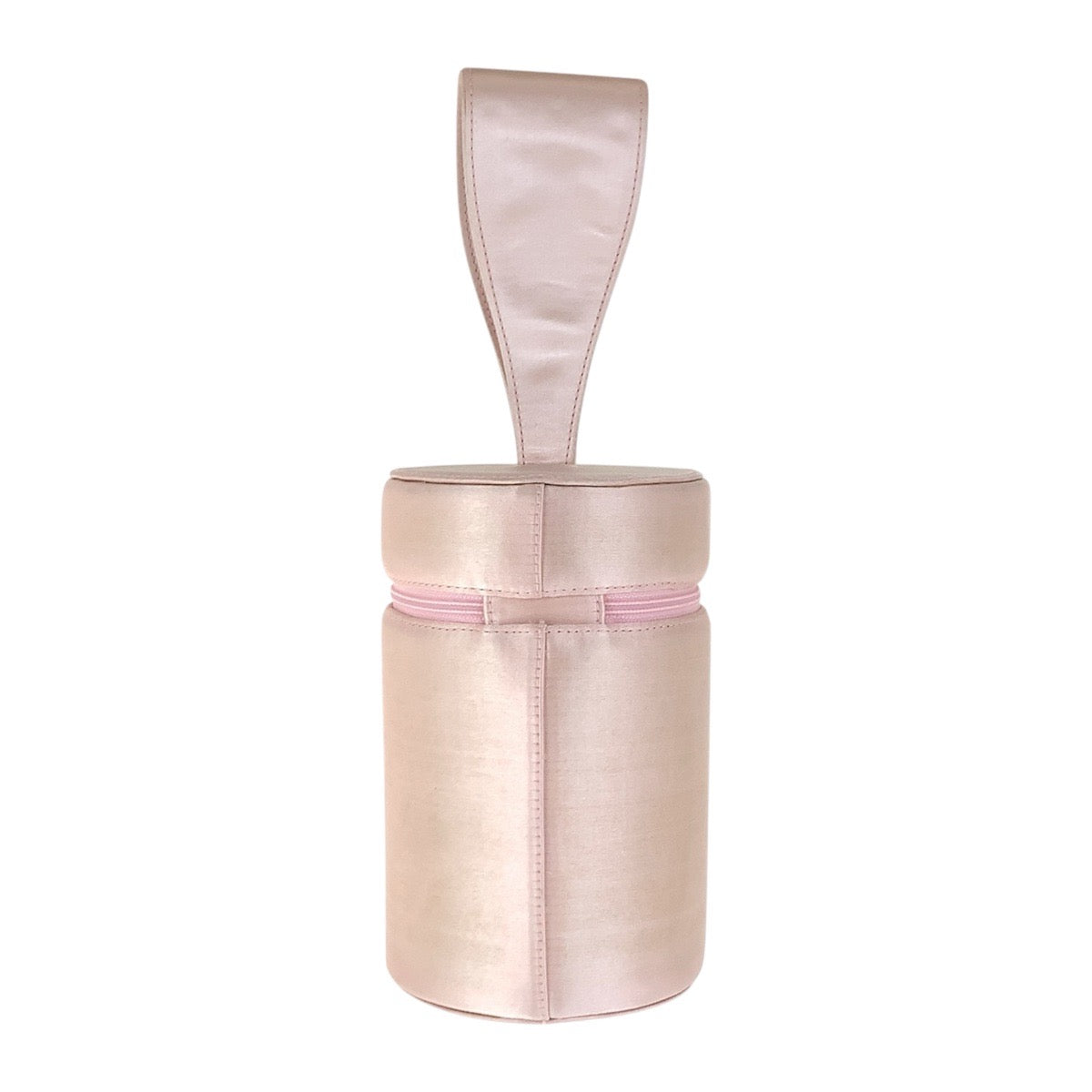 GUCCI Handbag Satin Pink Gold Metal Bamboo