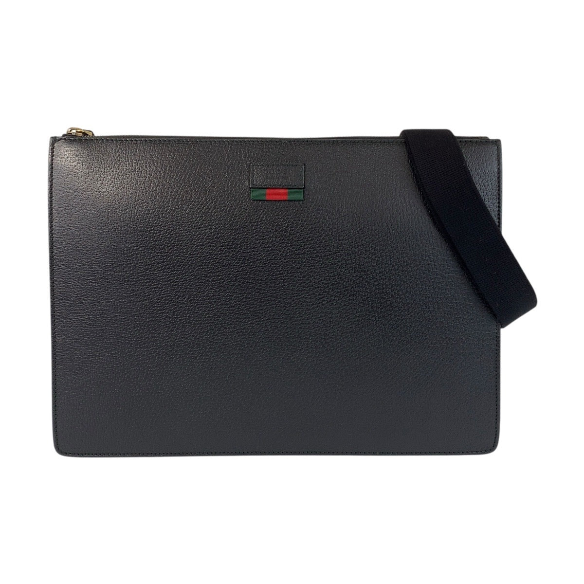 GUCCI Shoulder Bag 450976 leather black Sherry line