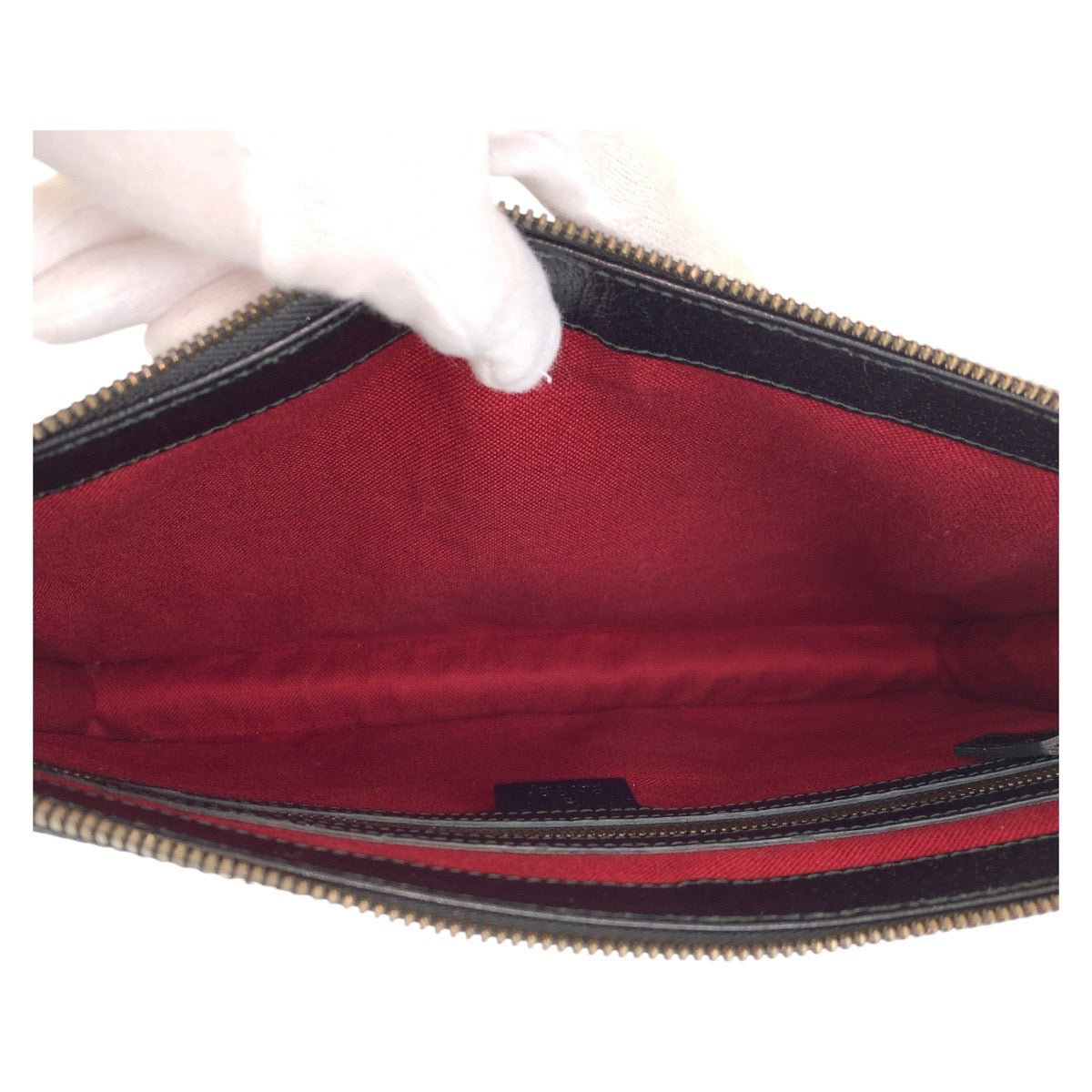GUCCI Shoulder Bag 450976 leather black Sherry line