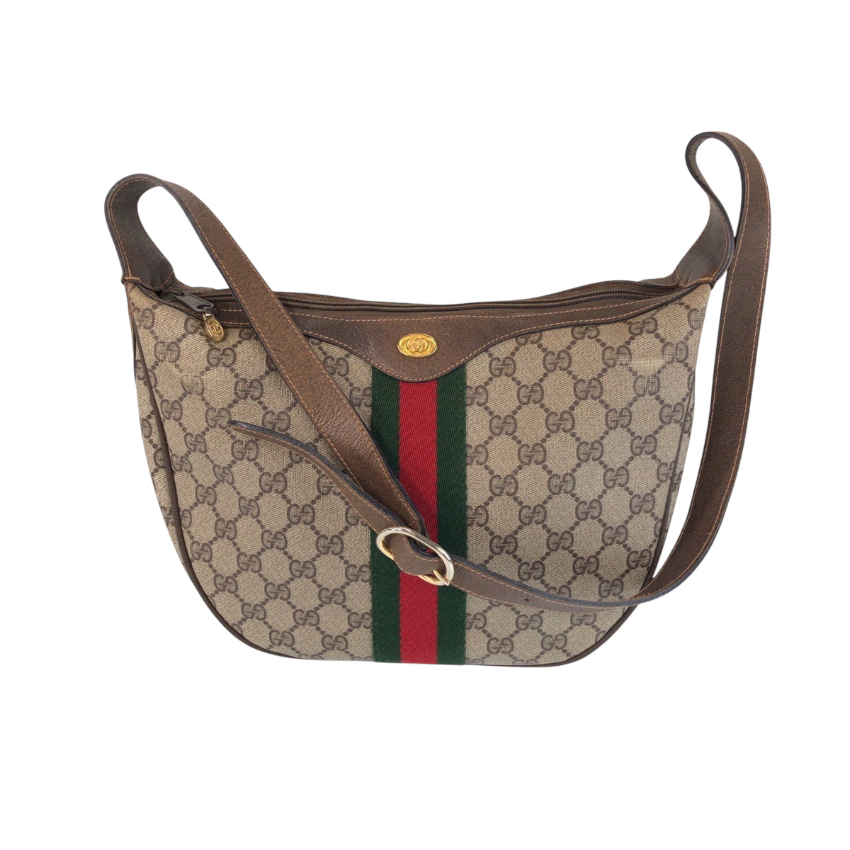 GUCCI Shoulder Bag 68 001 3840 GG Supreme Canvas beige Old Gucci Shelly Line