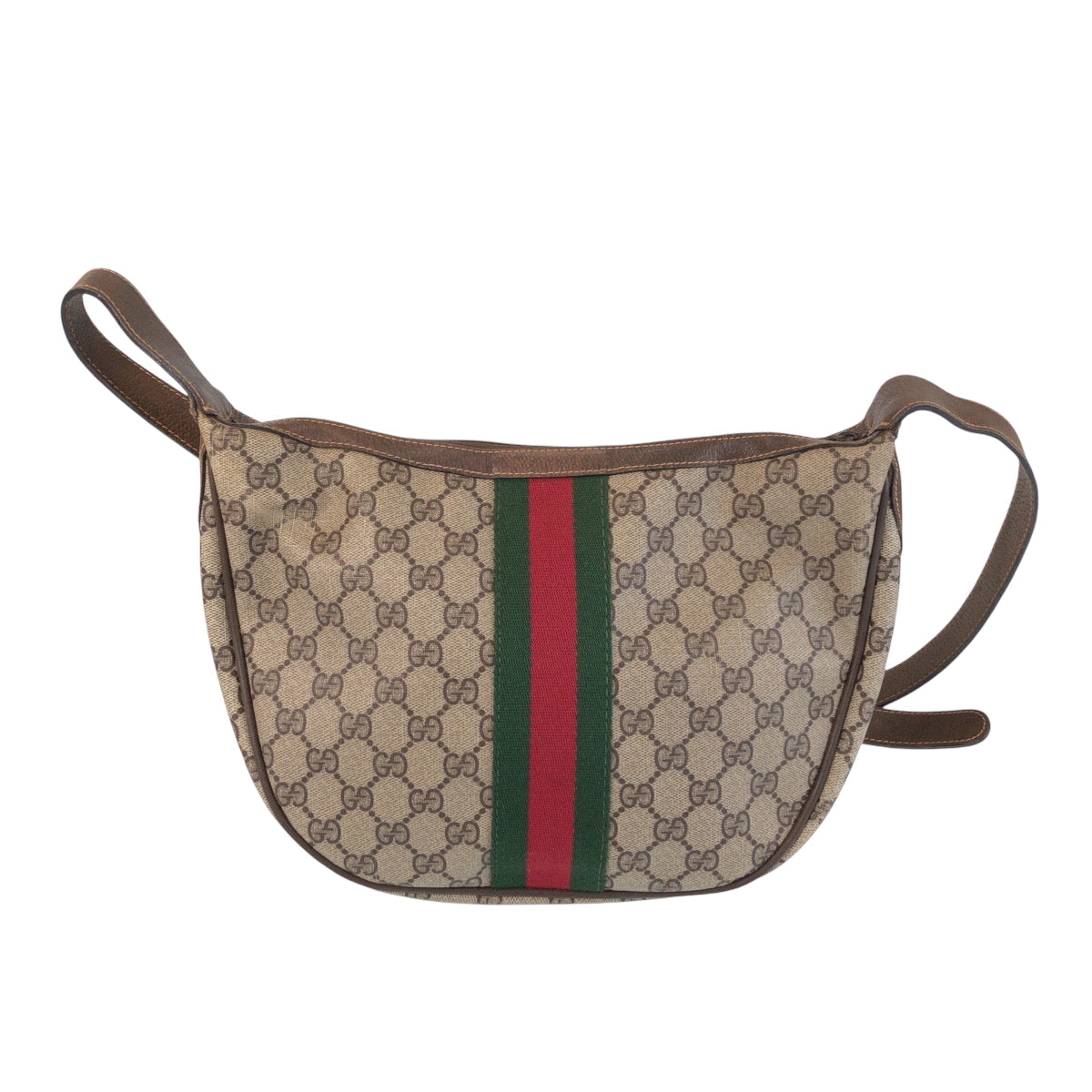 GUCCI Shoulder Bag 68 001 3840 GG Supreme Canvas beige Old Gucci Shelly Line