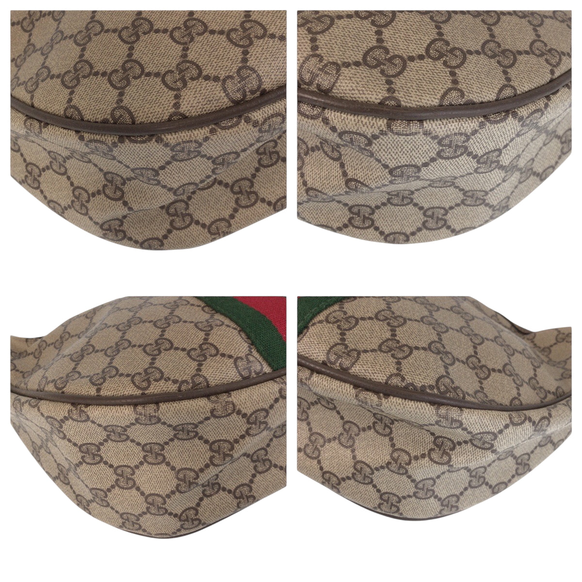 GUCCI Shoulder Bag 68 001 3840 GG Supreme Canvas beige Old Gucci Shelly Line