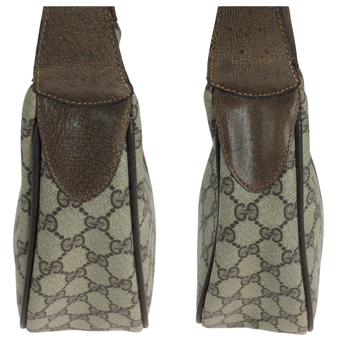 GUCCI Shoulder Bag 10 02 008 GG Supreme Canvas beige Sherry Line Old Gucci