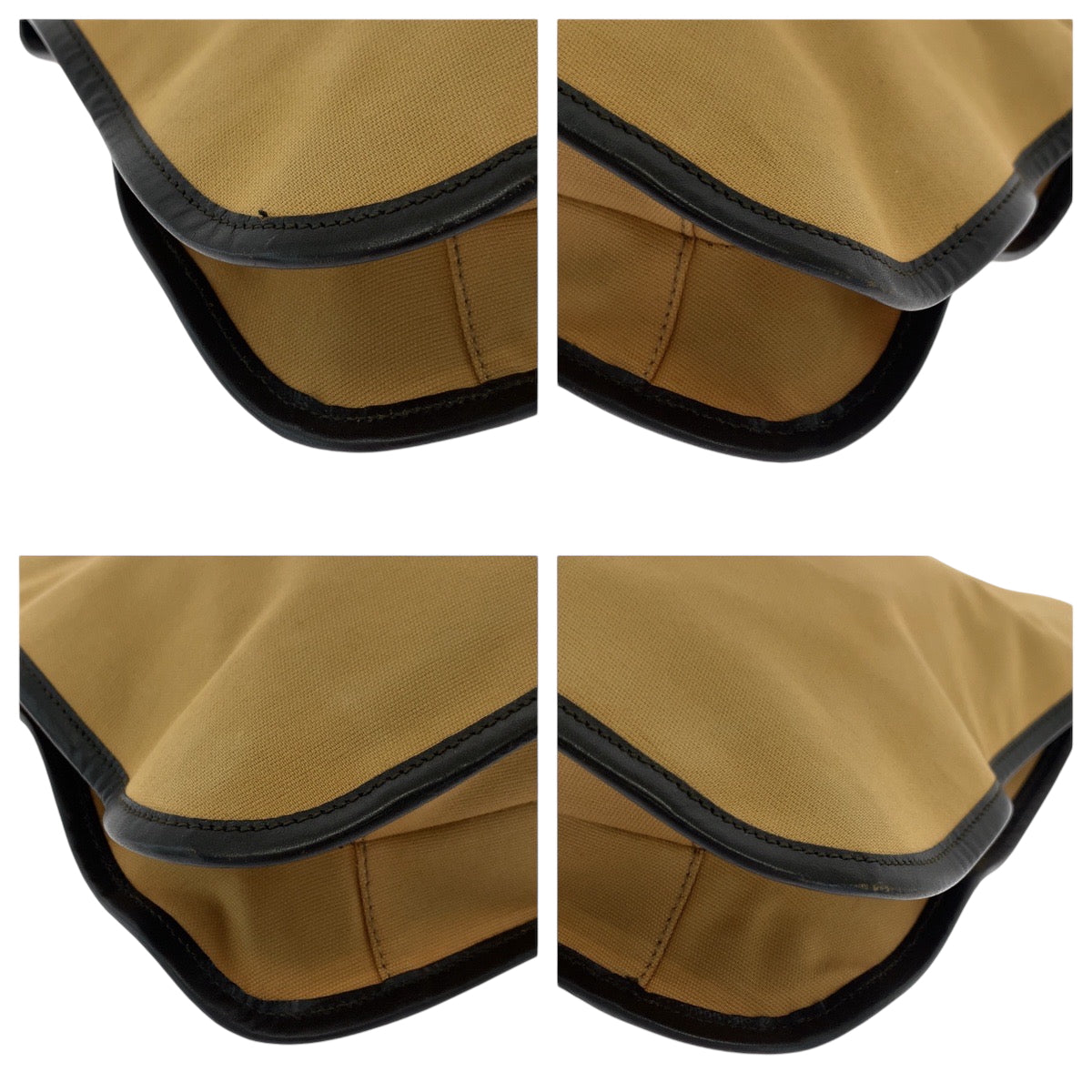 GUCCI Shoulder Bag 001 4321 canvas Brown red green Sherry line
