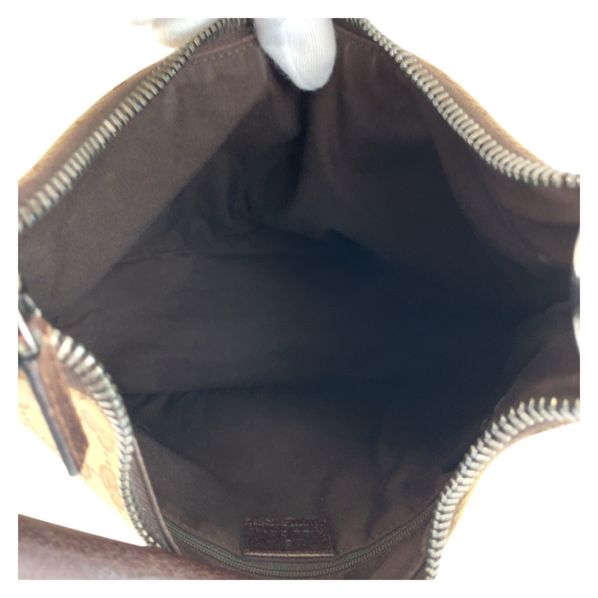 GUCCI Shoulder Bag 115003 GG canvas Beige brown