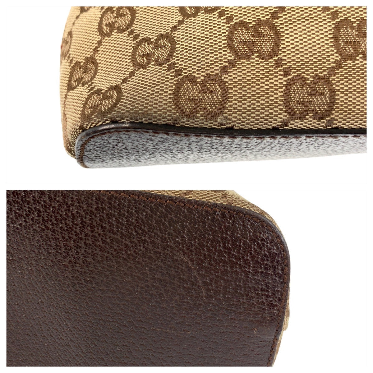 GUCCI Shoulder Bag 115003 GG canvas Beige brown