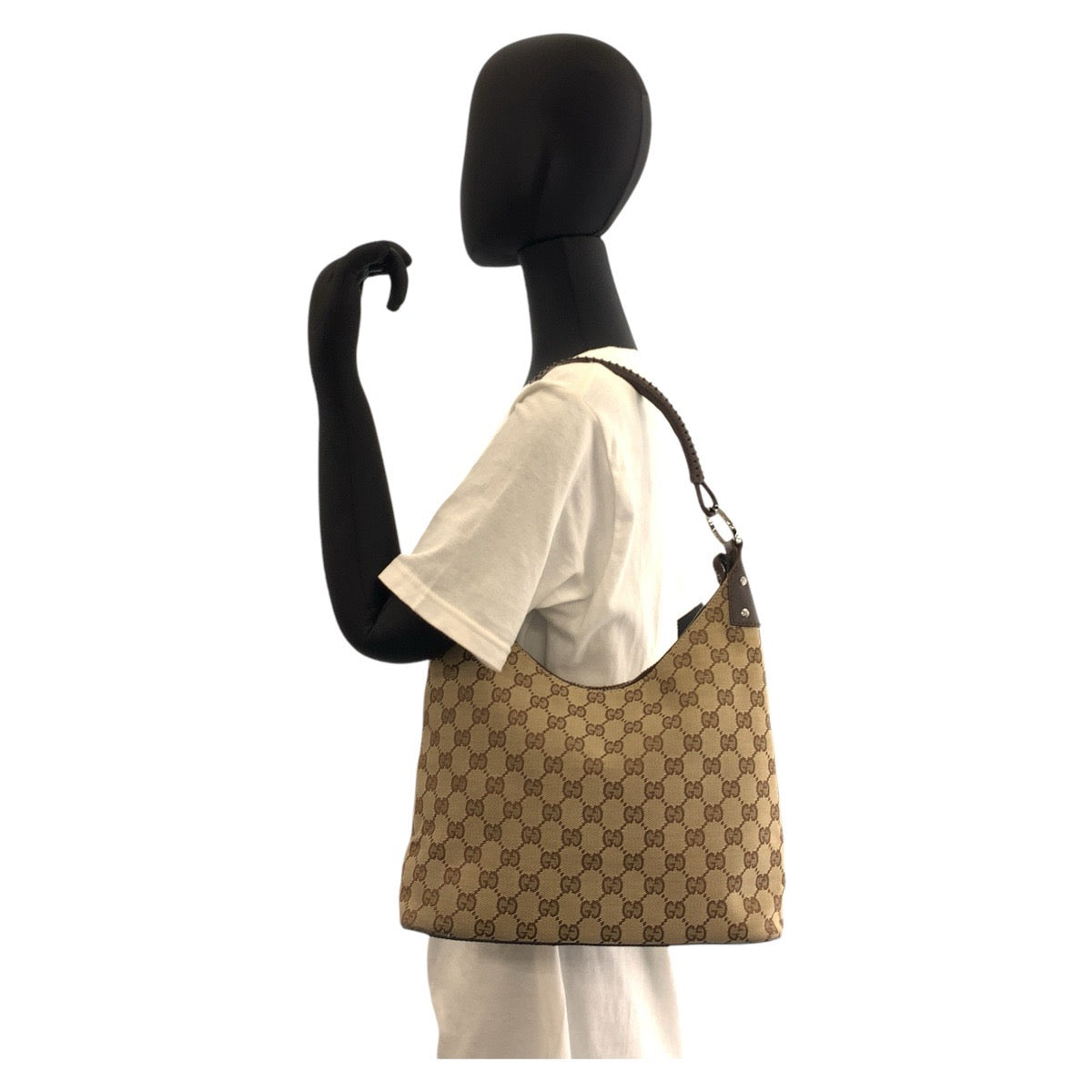 GUCCI Shoulder Bag 115003 GG canvas Beige brown