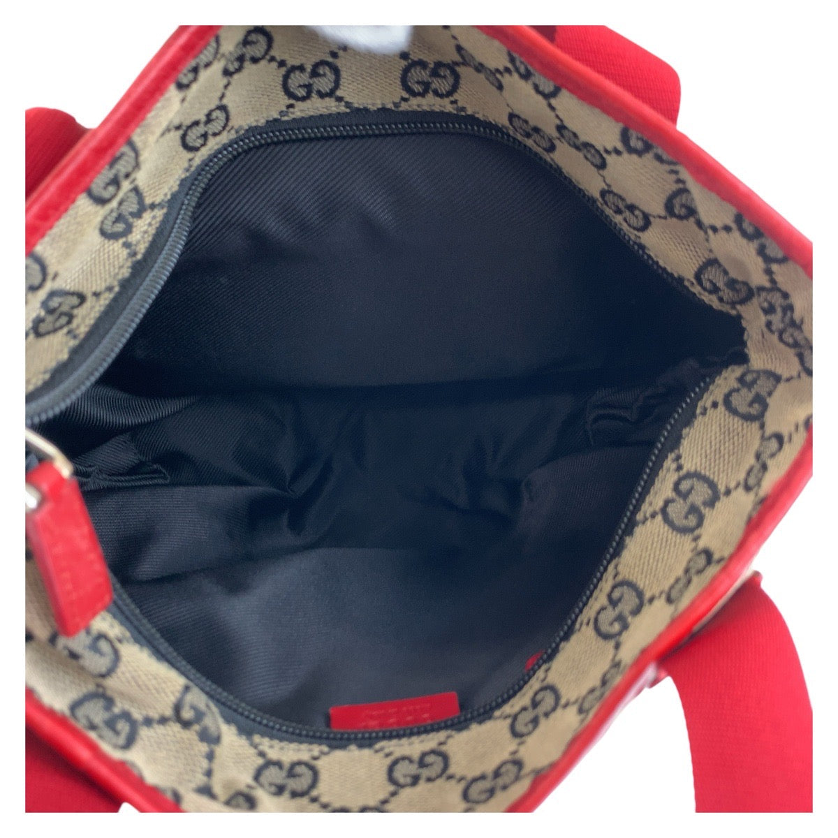 GUCCI Tote Bag 019 0402 GG canvas Red