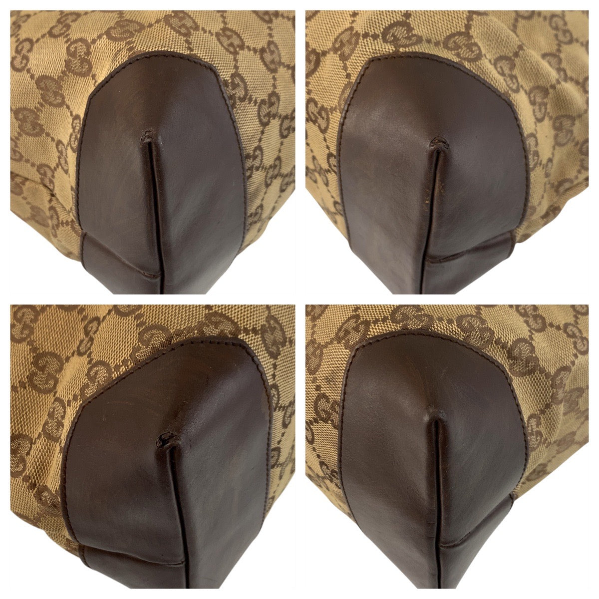 GUCCI Tote Bag 019 0426 GG canvas Brown