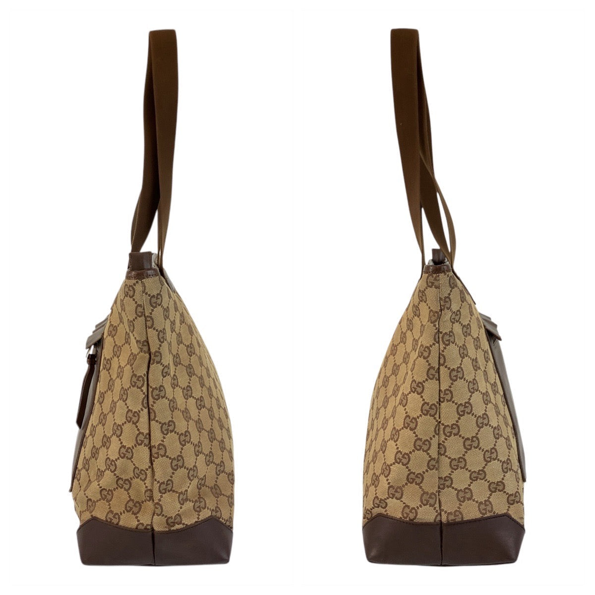 GUCCI Tote Bag 019 0426 GG canvas Brown