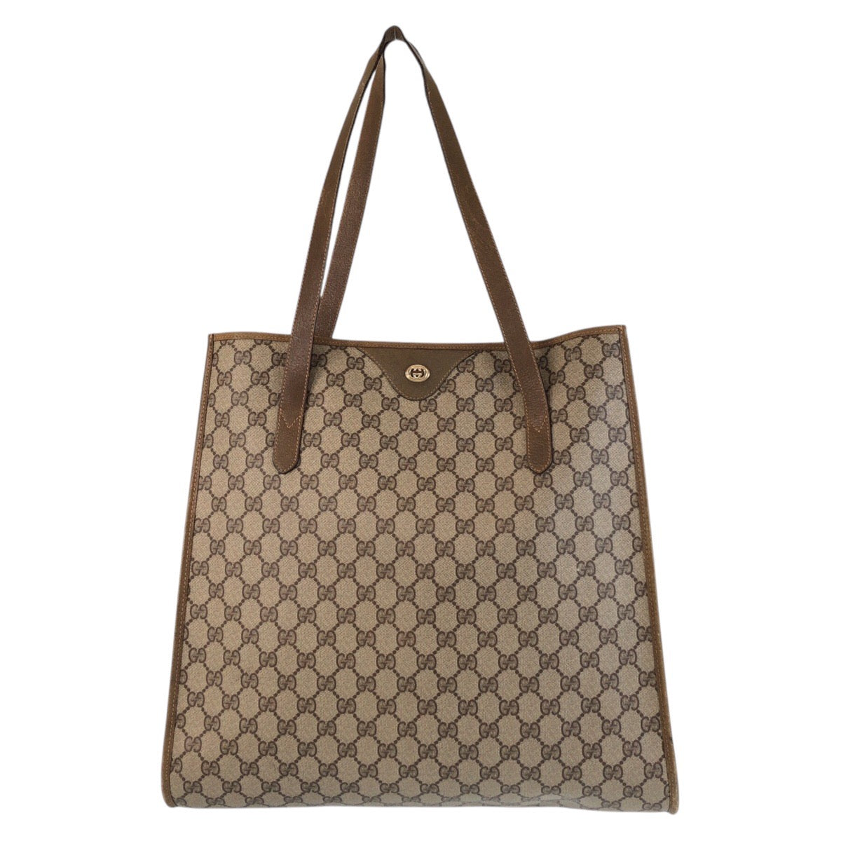 GUCCI Tote Bag 92 02 998 GG Supreme Canvas beige Old Gucci