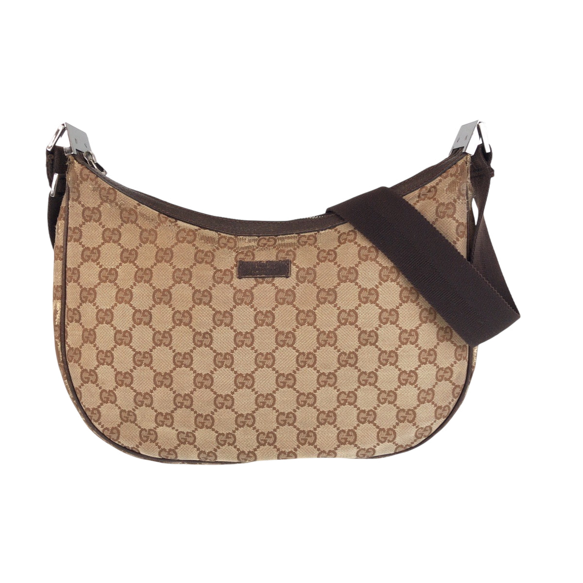 GUCCI Shoulder Bag 122790 GG canvas Beige Brown SilverMetal