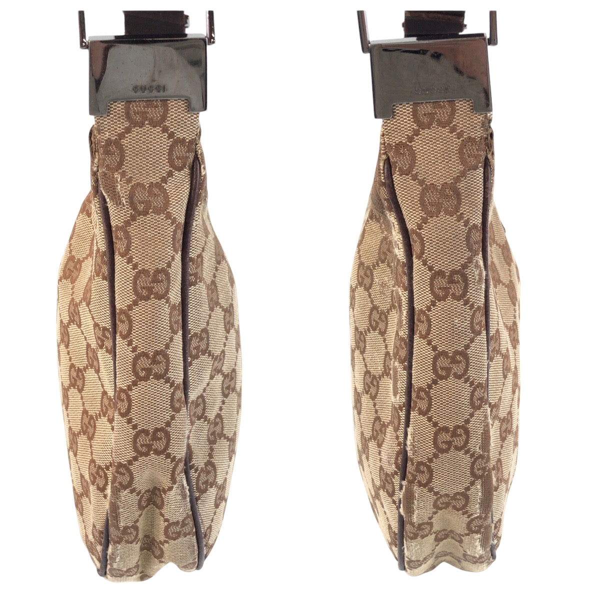GUCCI Shoulder Bag 122790 GG canvas Beige Brown SilverMetal