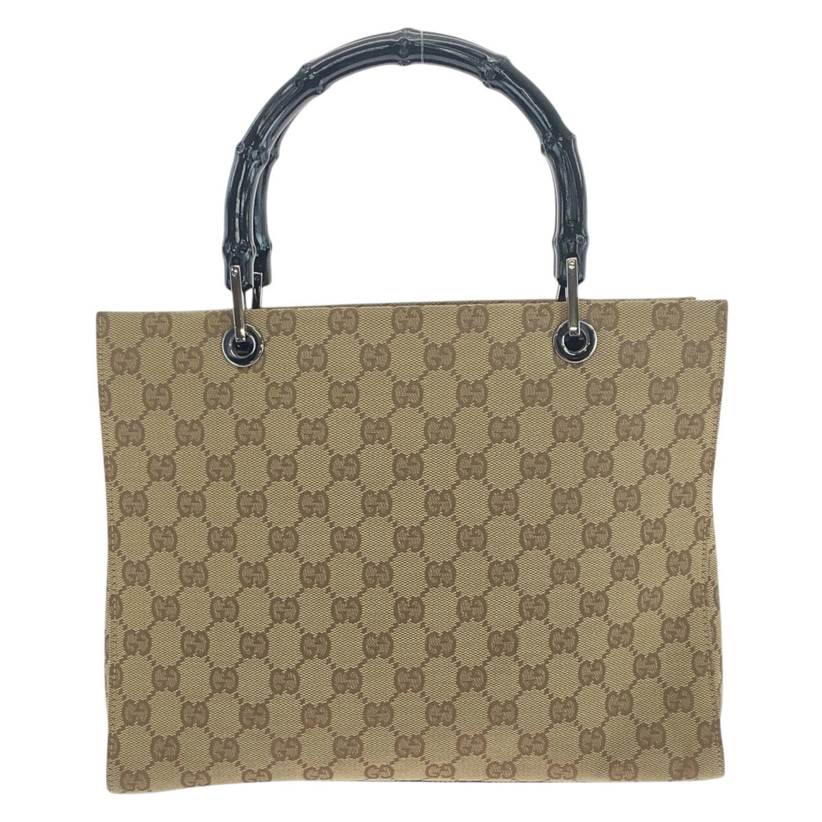 GUCCI Tote Bag 002 1016 GG canvas beige Bamboo