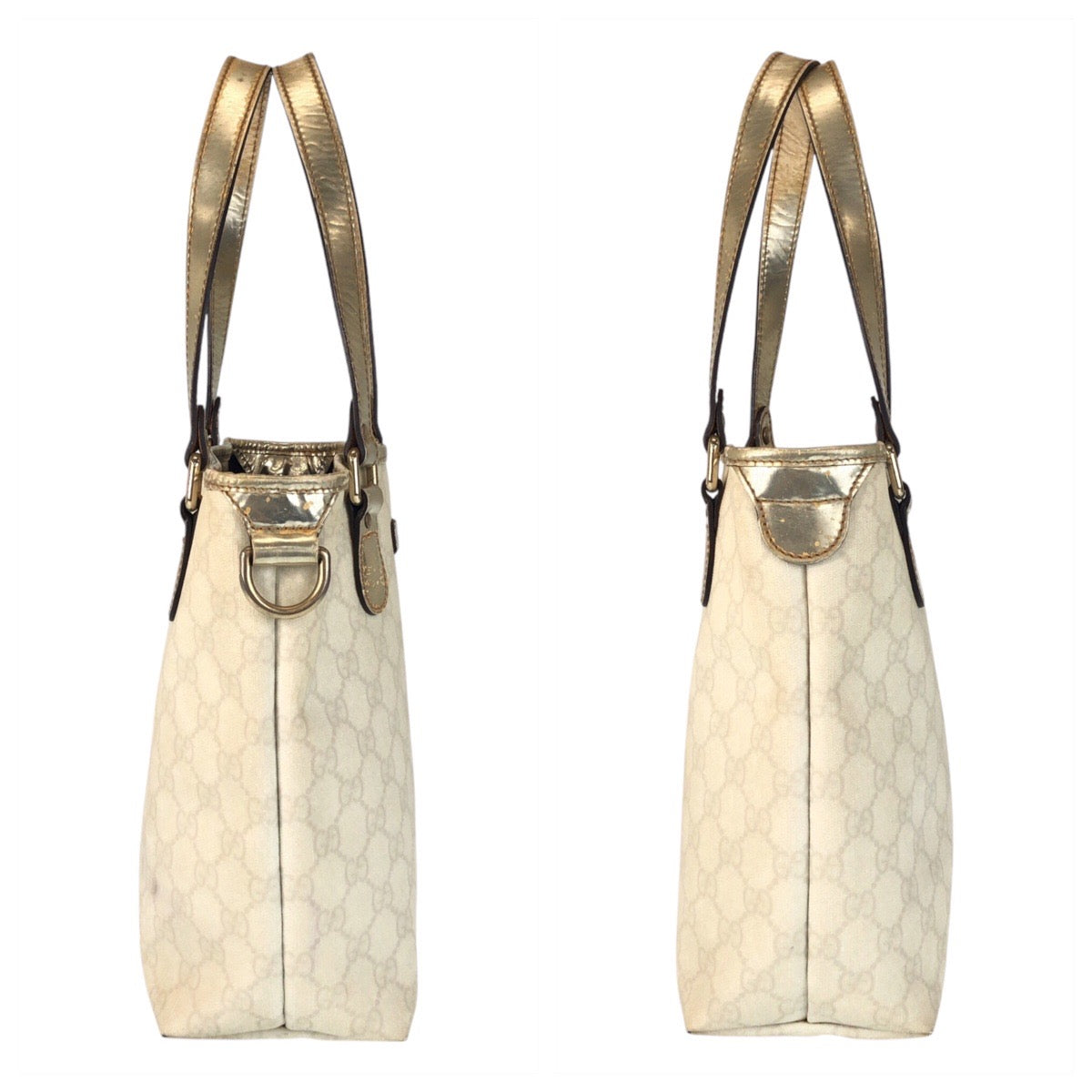 GUCCI Tote Bag 189897 GG Supreme Canvas white