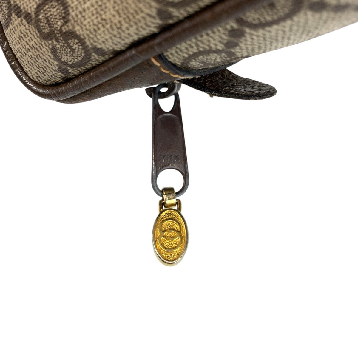 GUCCI Clutch bag 32 014 3553 GG Supreme Canvas beige Sherry Line Old Gucci