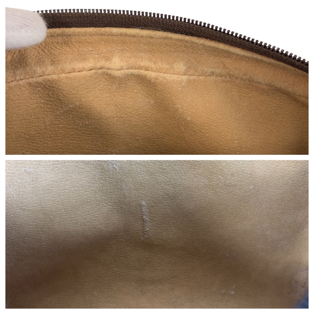 GUCCI Clutch bag 32 014 3553 GG Supreme Canvas beige Sherry Line Old Gucci