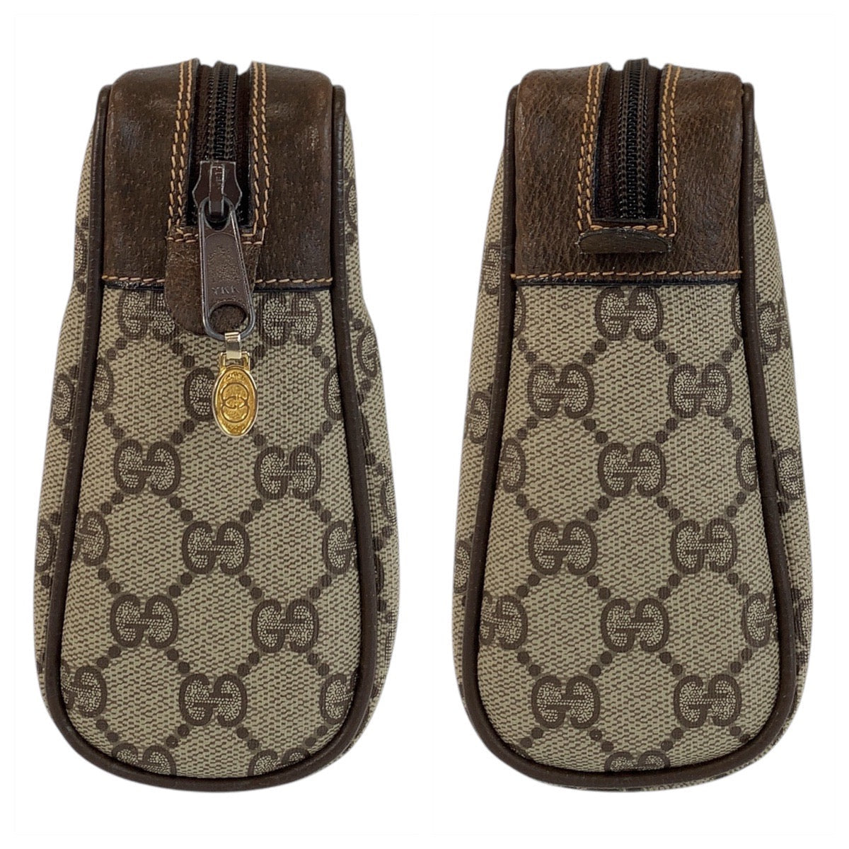 GUCCI Clutch bag 32 014 3553 GG Supreme Canvas beige Sherry Line Old Gucci