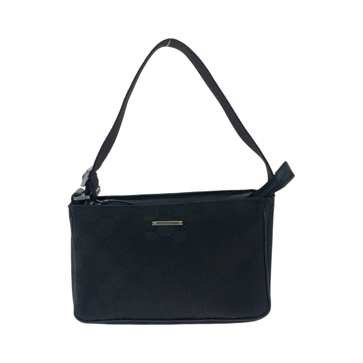 GUCCI Handbag 106644 GG canvas Black SilverMetal
