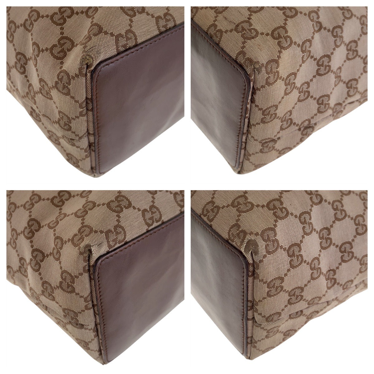 GUCCI Tote Bag 002 1098 GG canvas Brown