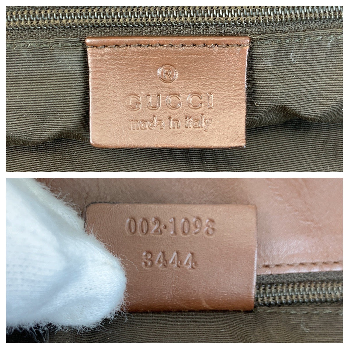 GUCCI Tote Bag 002 1098 GG canvas Brown