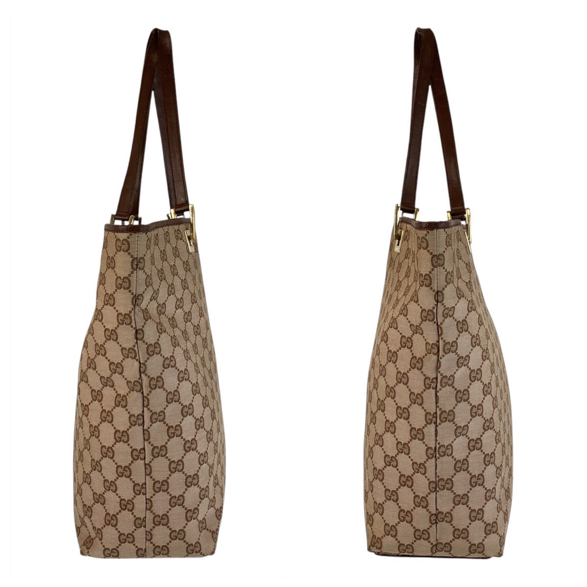 GUCCI Tote Bag 002 1098 GG canvas Brown