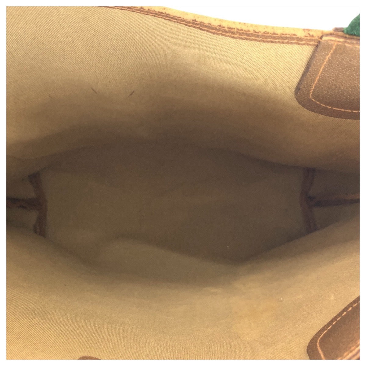 GUCCI Tote Bag 62503 GG Supreme Canvas Brown Old Gucci Shelly Line Interlocking