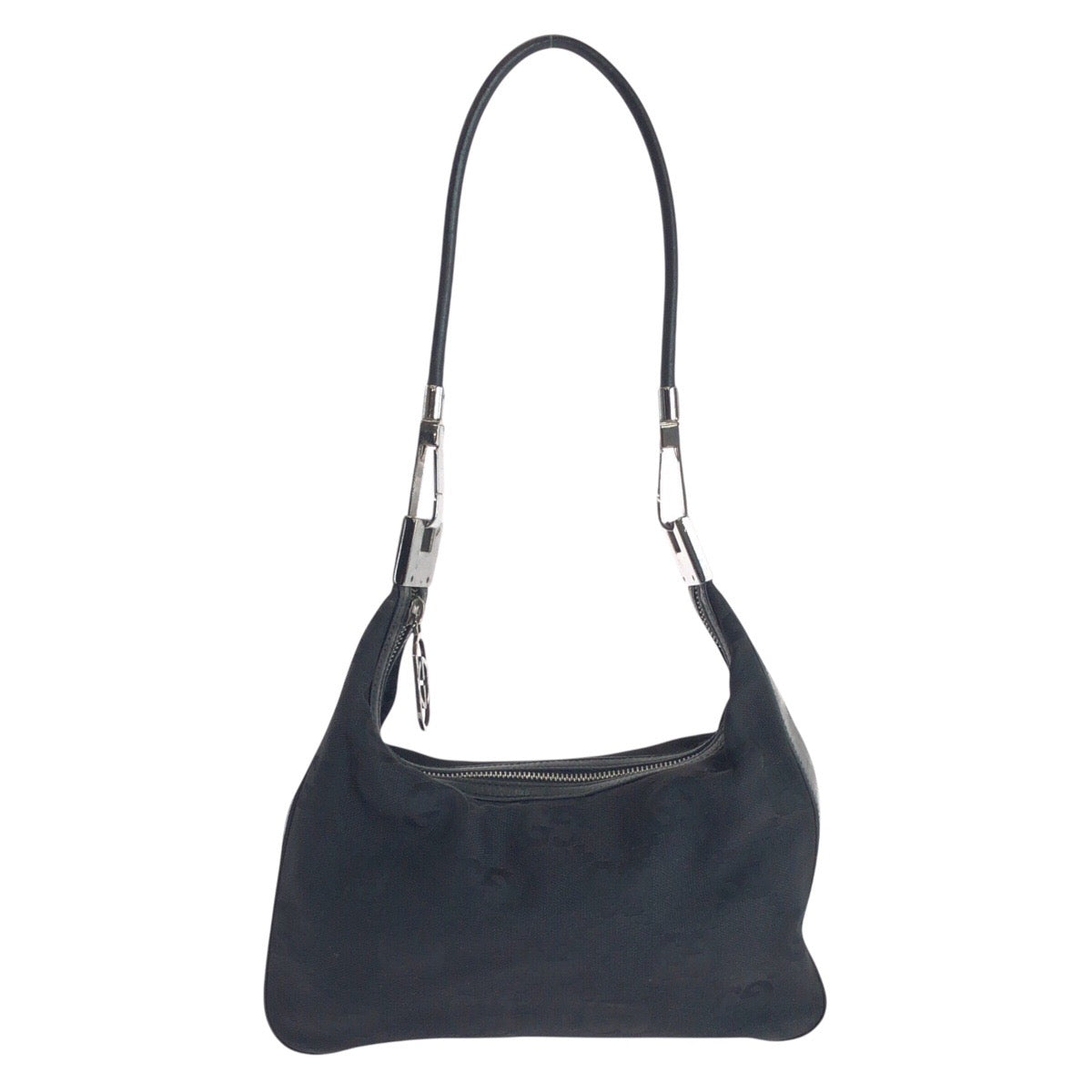 GUCCI Shoulder Bag 001 3821 canvas black Jumbo GG