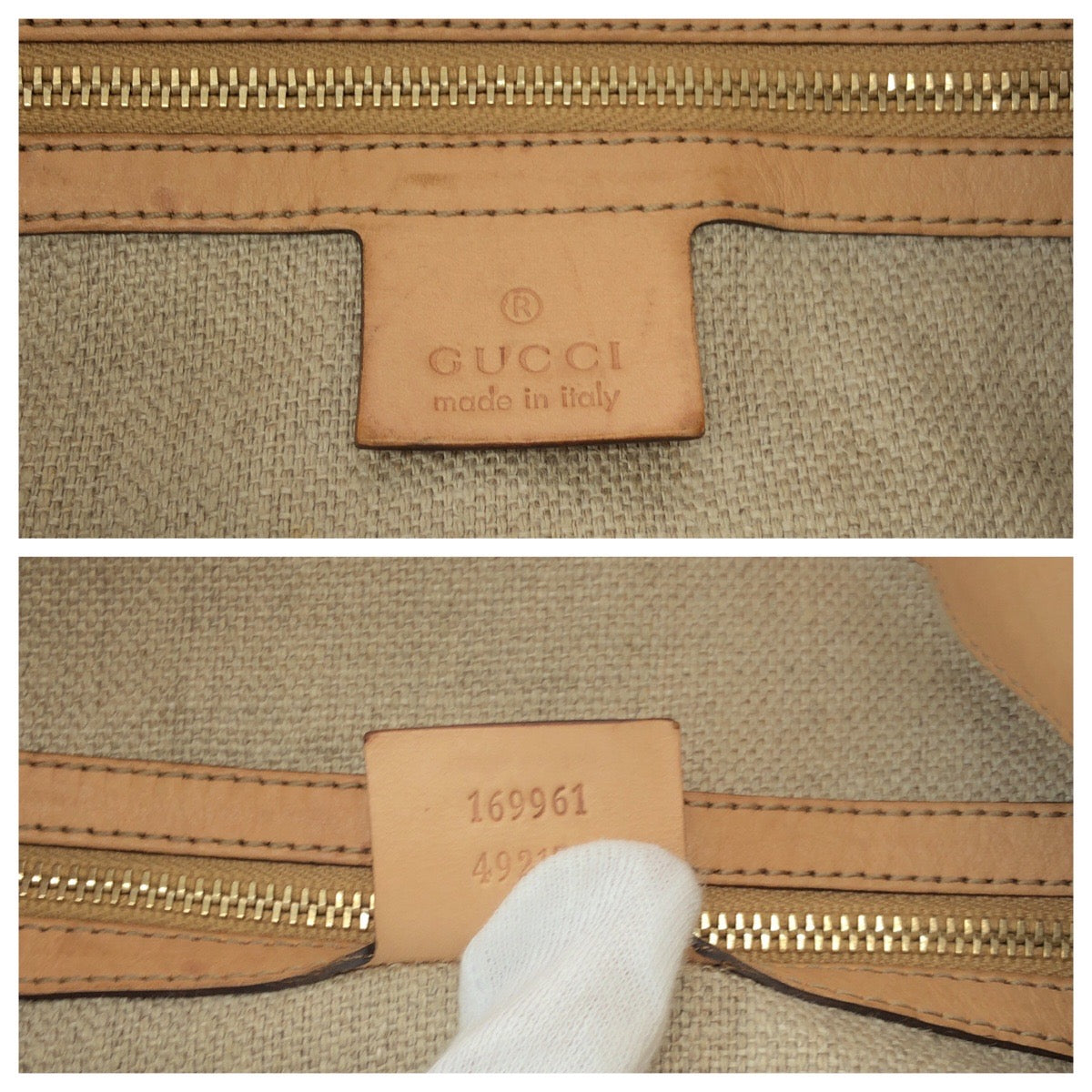 GUCCI Shoulder Bag 169961 canvas multicolor Bamboo flora
