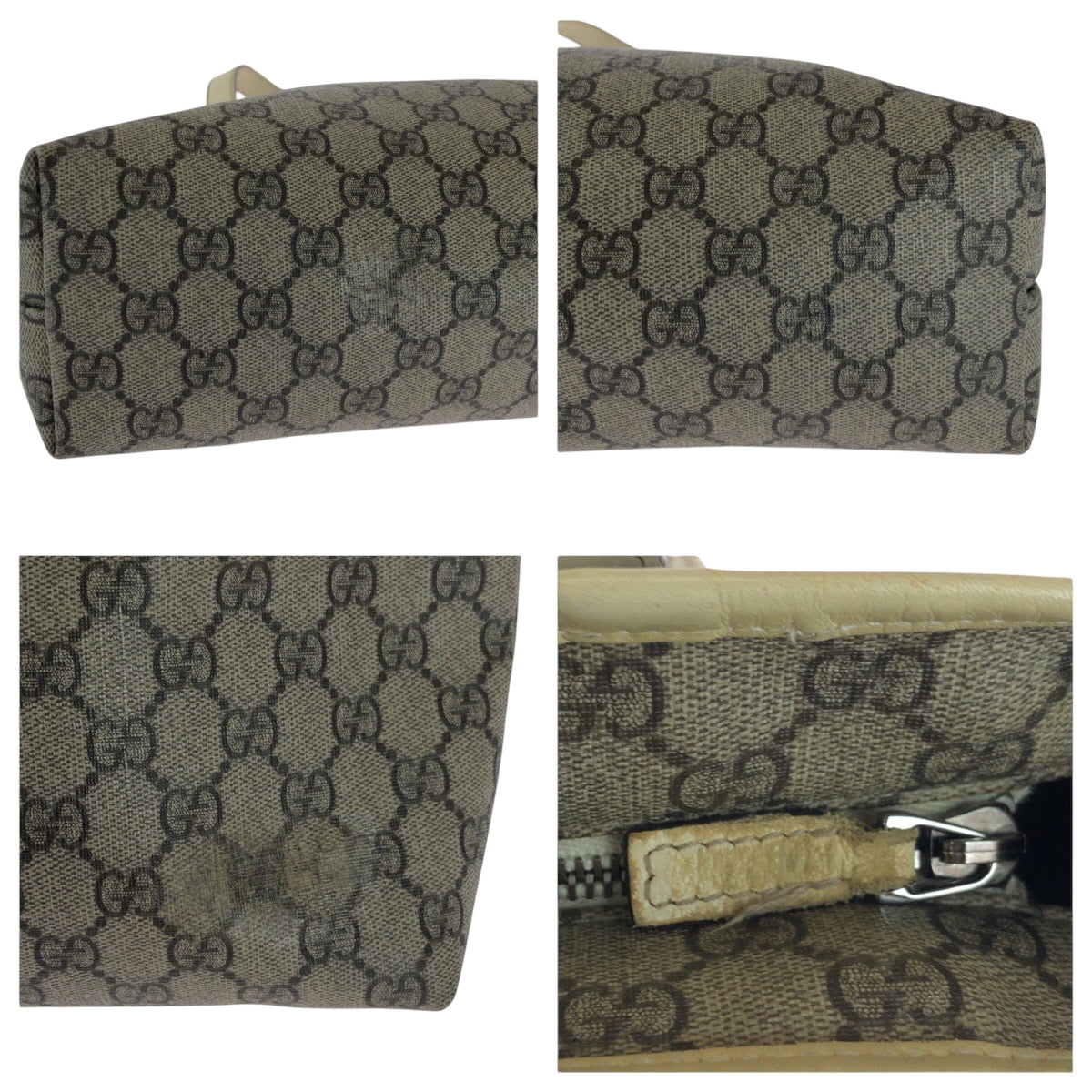 GUCCI Tote Bag 211138 GG Supreme Canvas beige