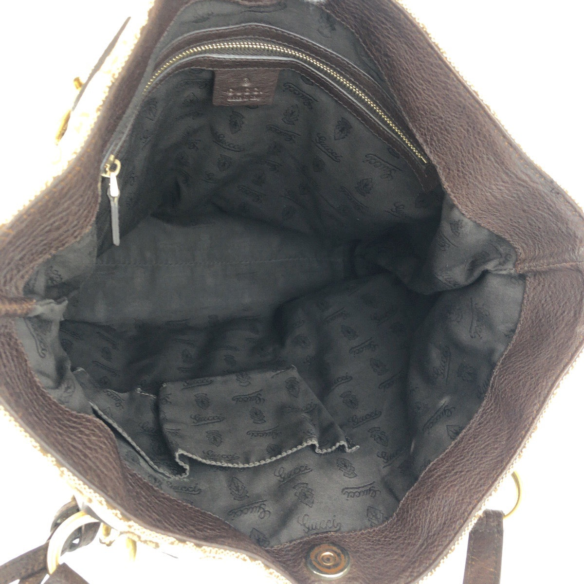 GUCCI Tote Bag 247237 GG canvas Beige brown