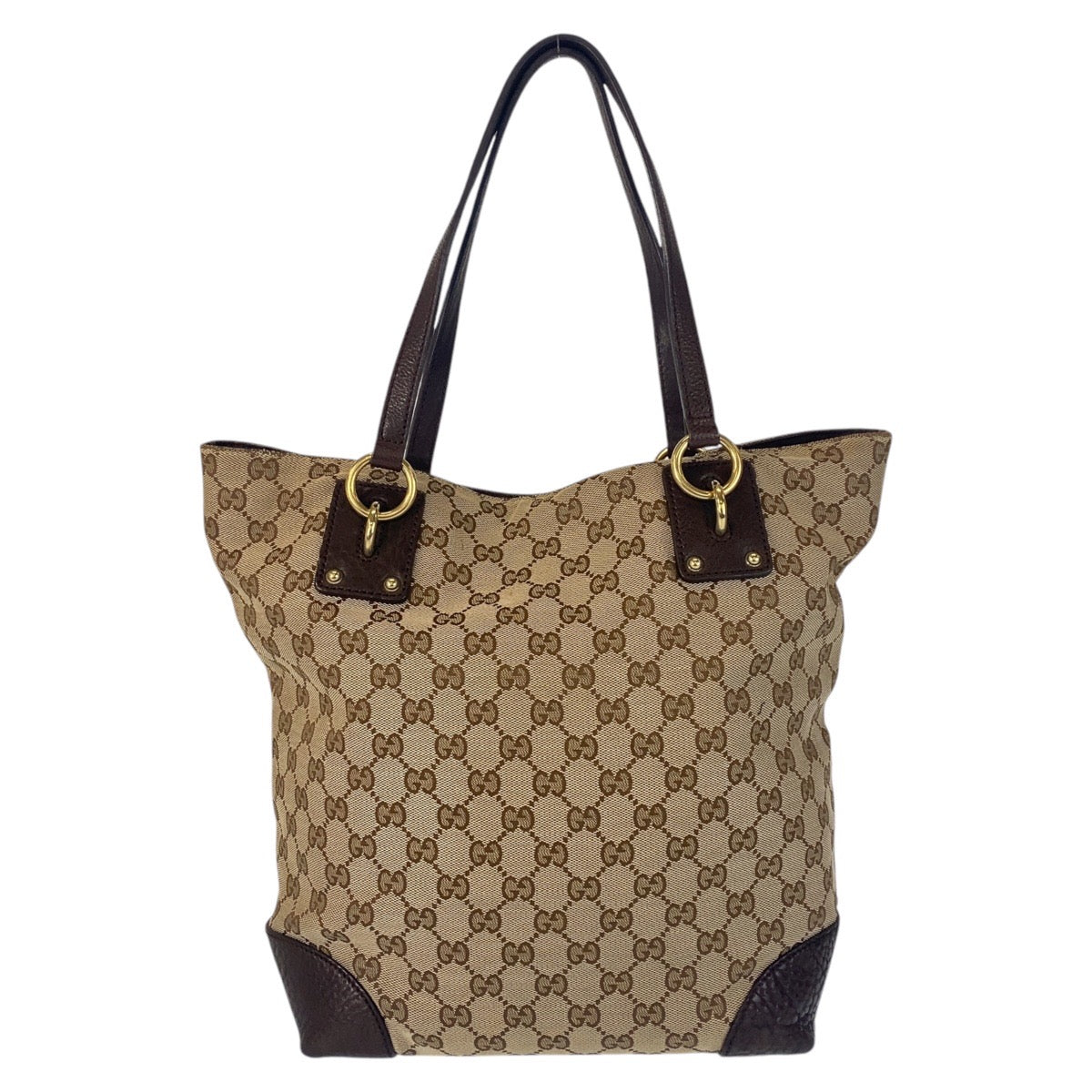 GUCCI Tote Bag 247237 GG canvas Beige brown