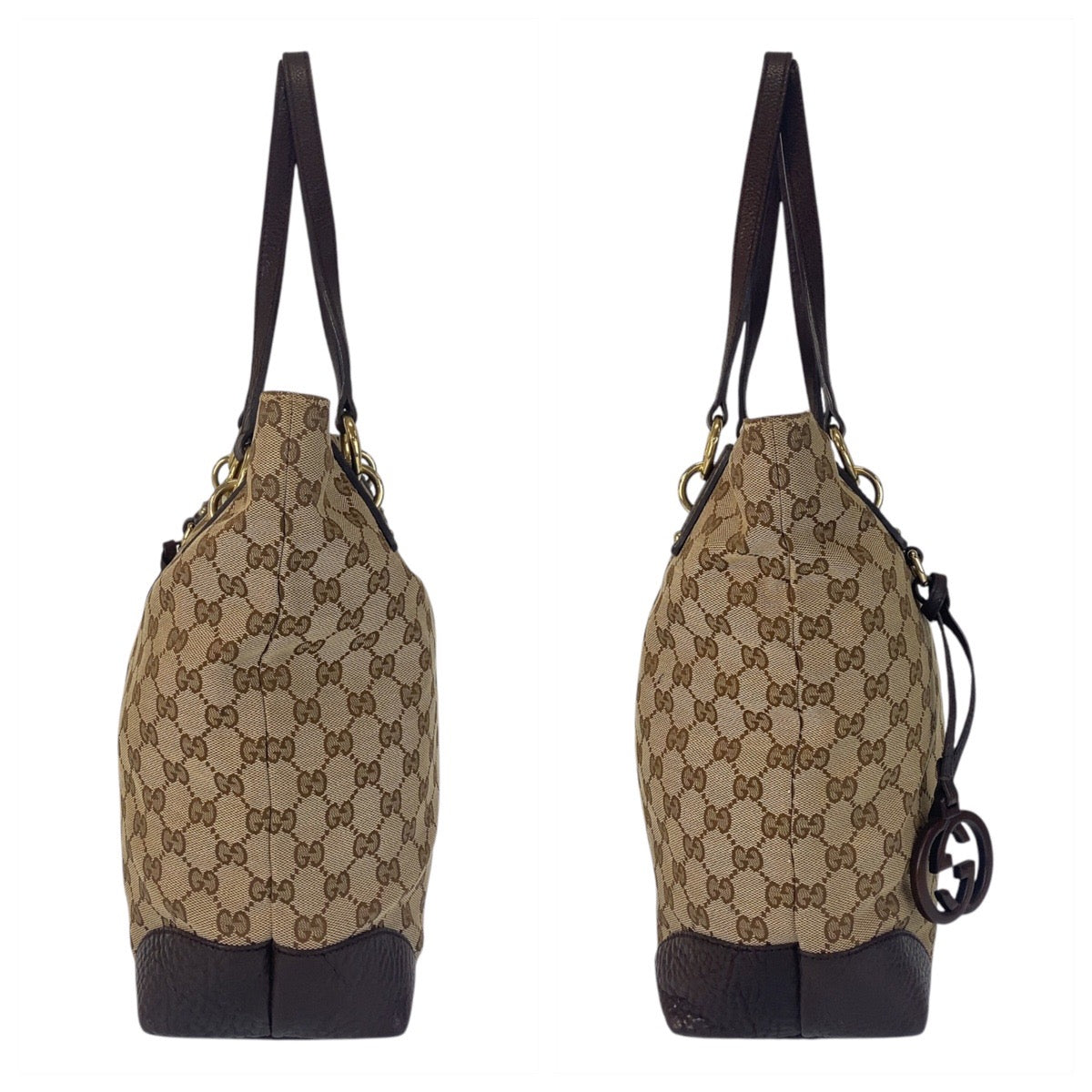 GUCCI Tote Bag 247237 GG canvas Beige brown