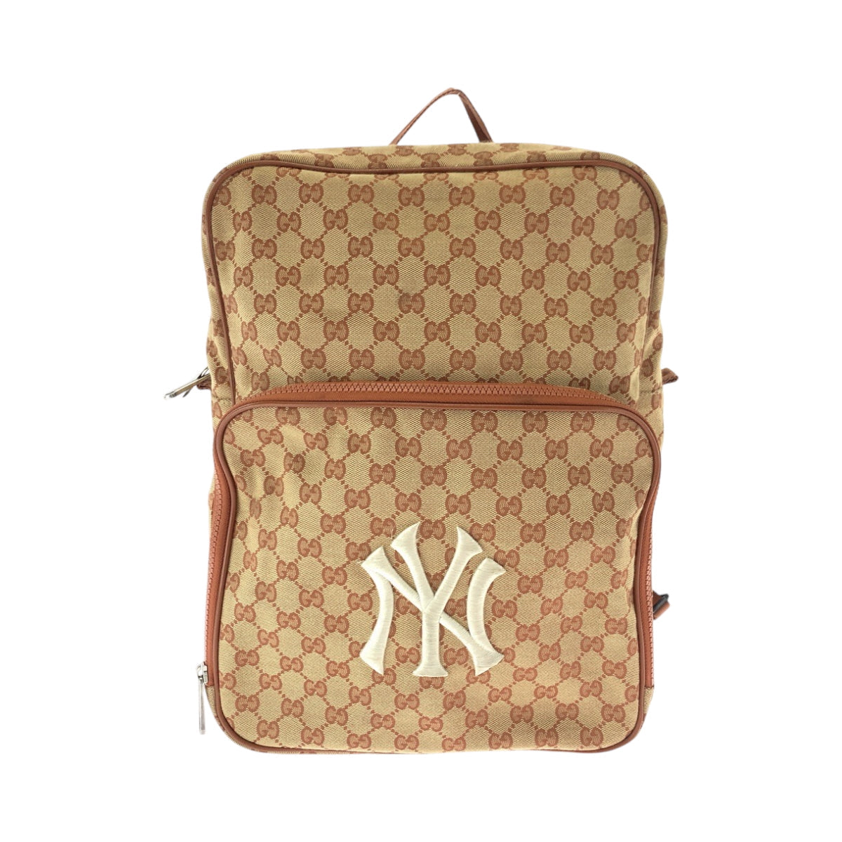 GUCCI Backpack 536724 GG canvas Brown New york yankees