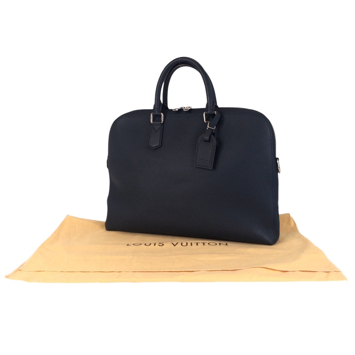 LOUIS VUITTON Business bag M41351 leather Navy Taurillon Clemence Victor