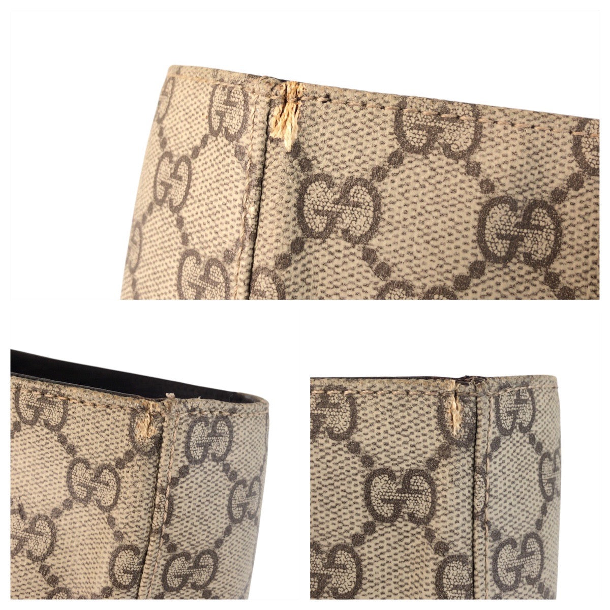 GUCCI Tote Bag 141976 GG Supreme Canvas beige