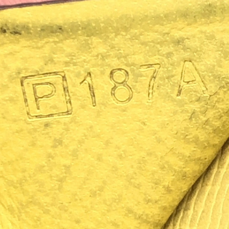 HERMES Long Wallet Purse Epsom Yellow SilverMetal Beansufla