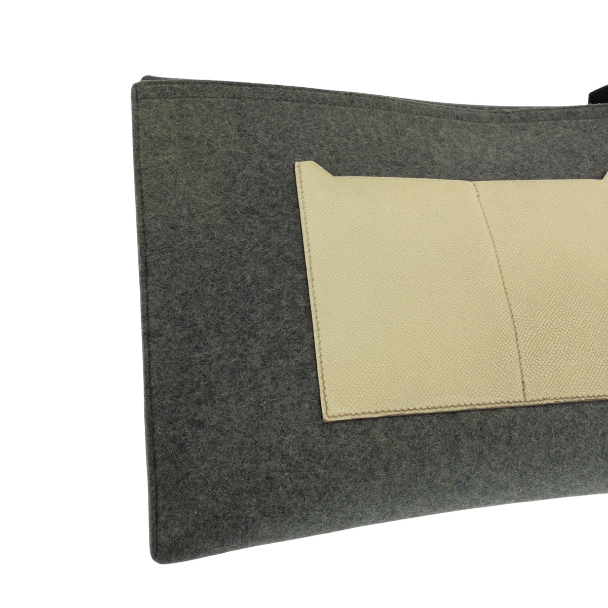 HERMES Clutch bag felt multicolor Toudou 37